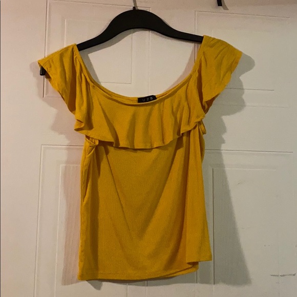 Mustard off the shoulder top - Picture 1 of 2